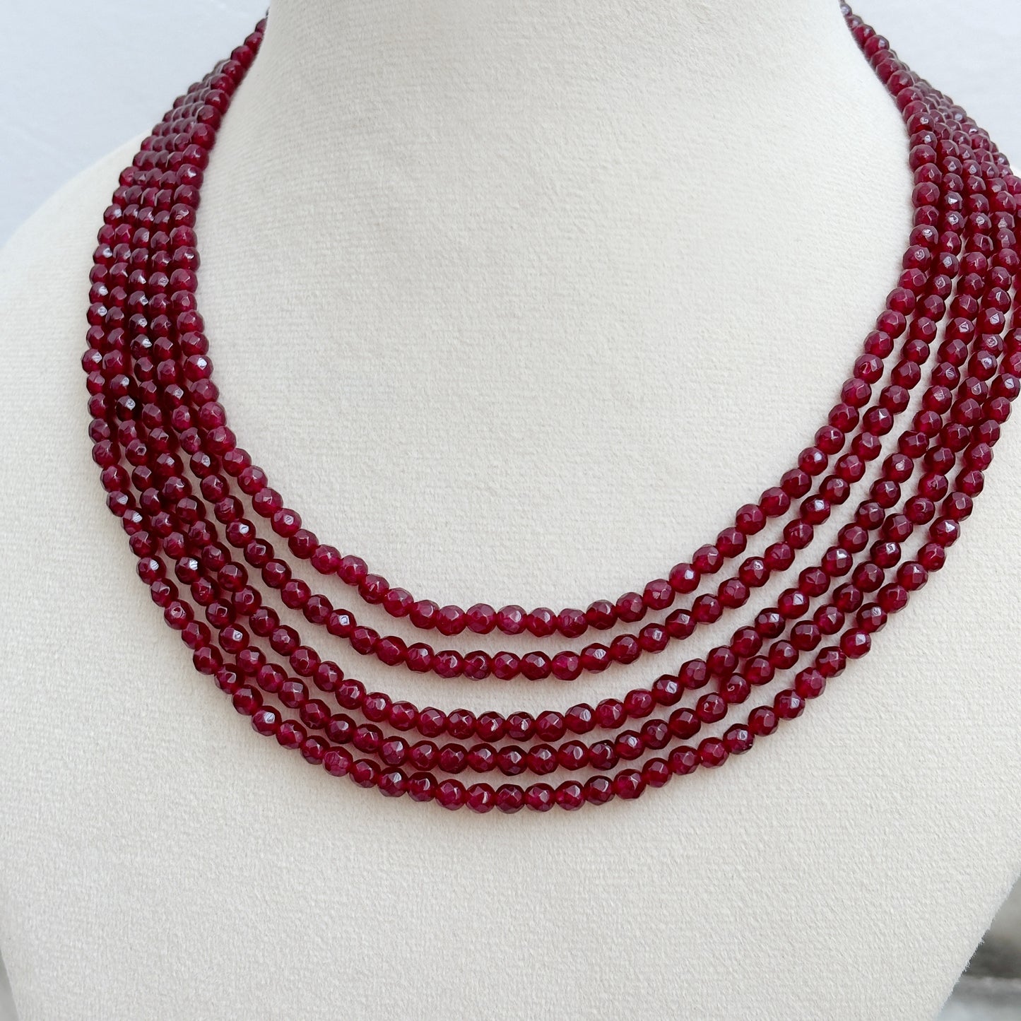 5 String Jade Necklace