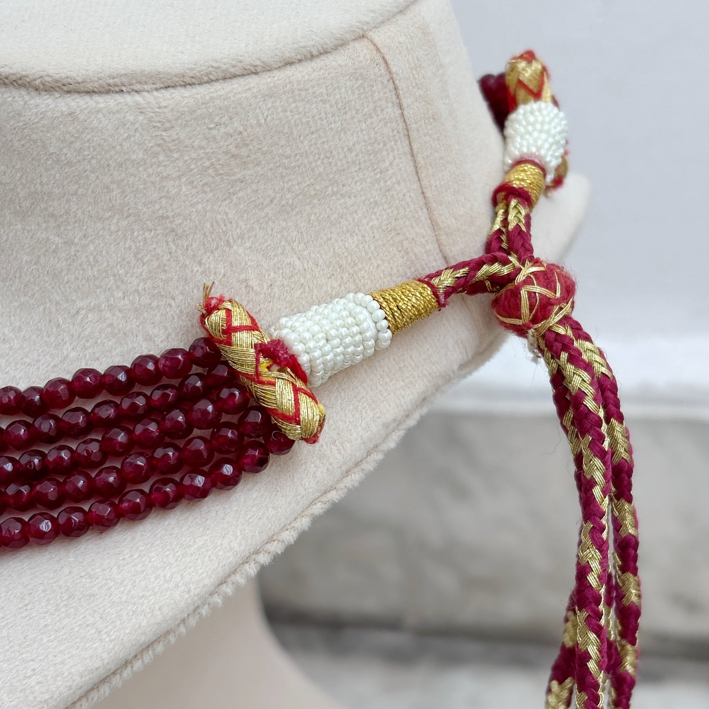 5 String Jade Necklace
