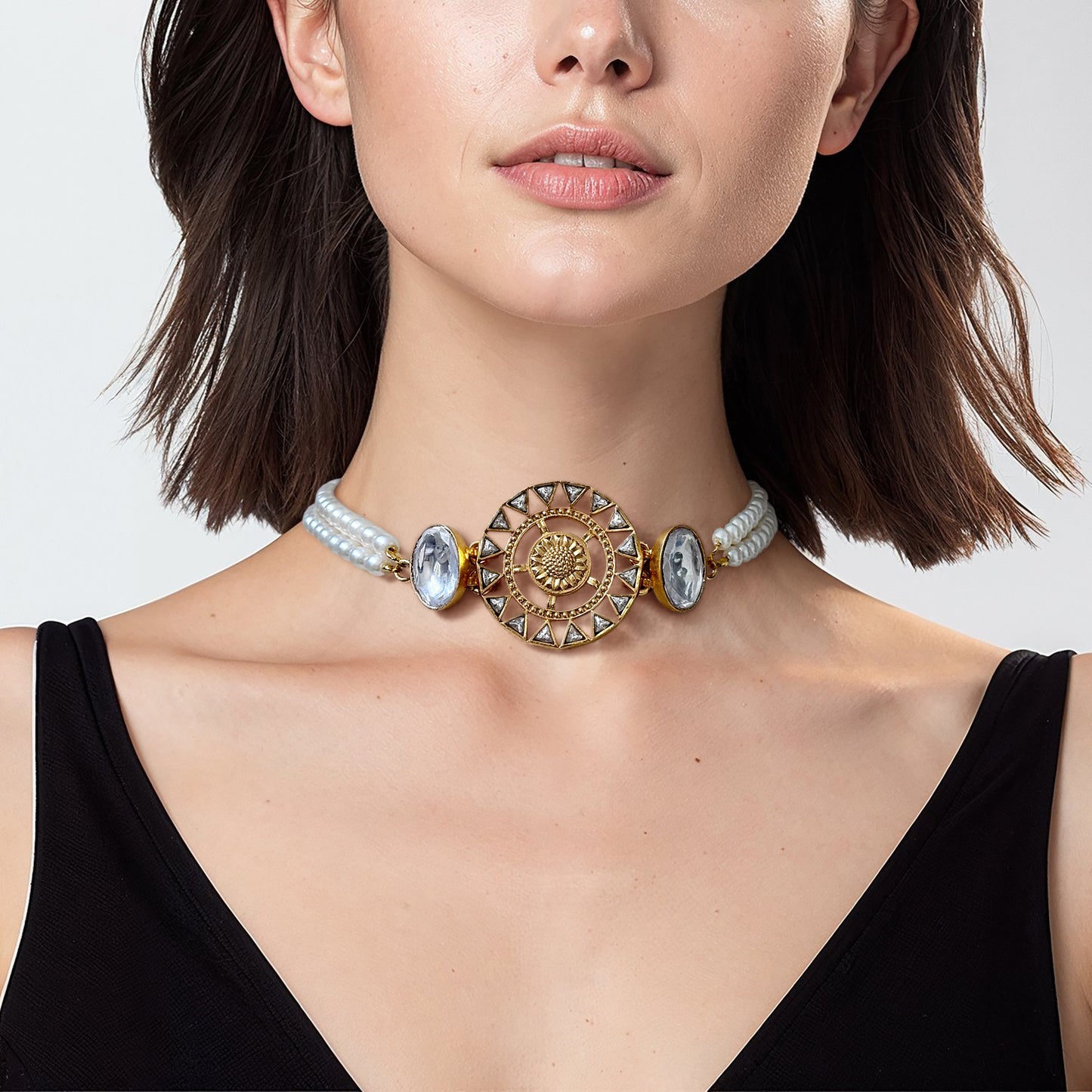 Polki Chakra Choker
