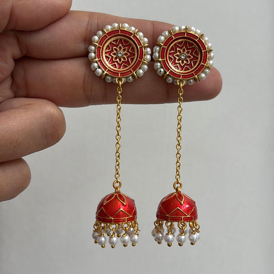 Enamel Chain Danglers
