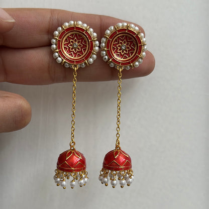 Enamel Chain Danglers