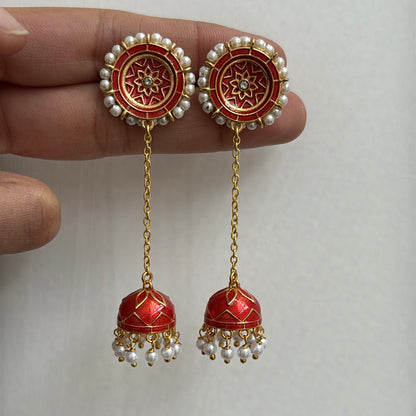 Enamel Chain Danglers