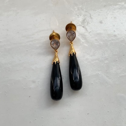 Black & White Drop Earrings