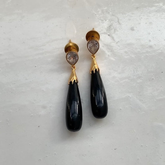 Black & White Drop Earrings