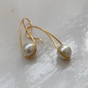 Pearl Loop Earrings