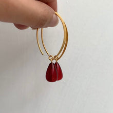 Load image into Gallery viewer, Cherry Red Earrings