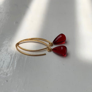 Cherry Red Earrings