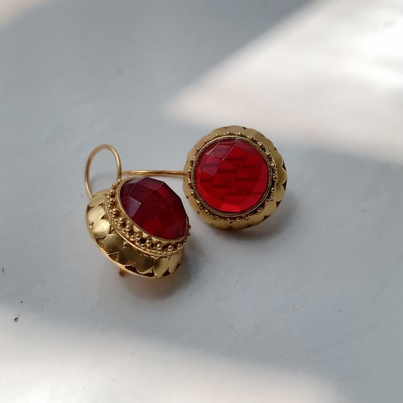 Button Earrings