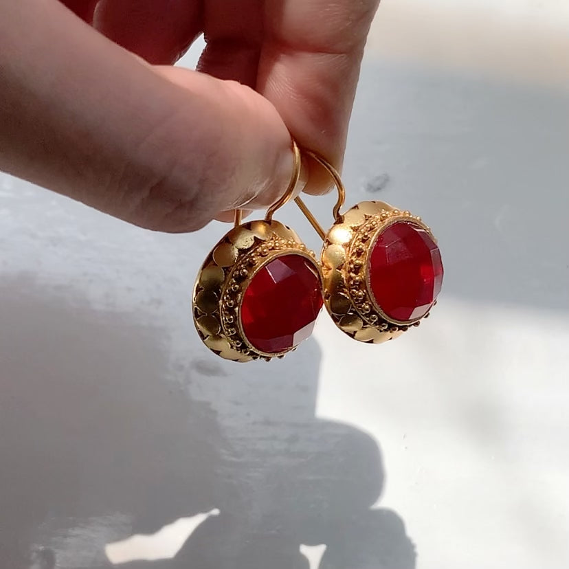 Button Earrings