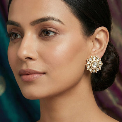 Kundan Bloom Studs