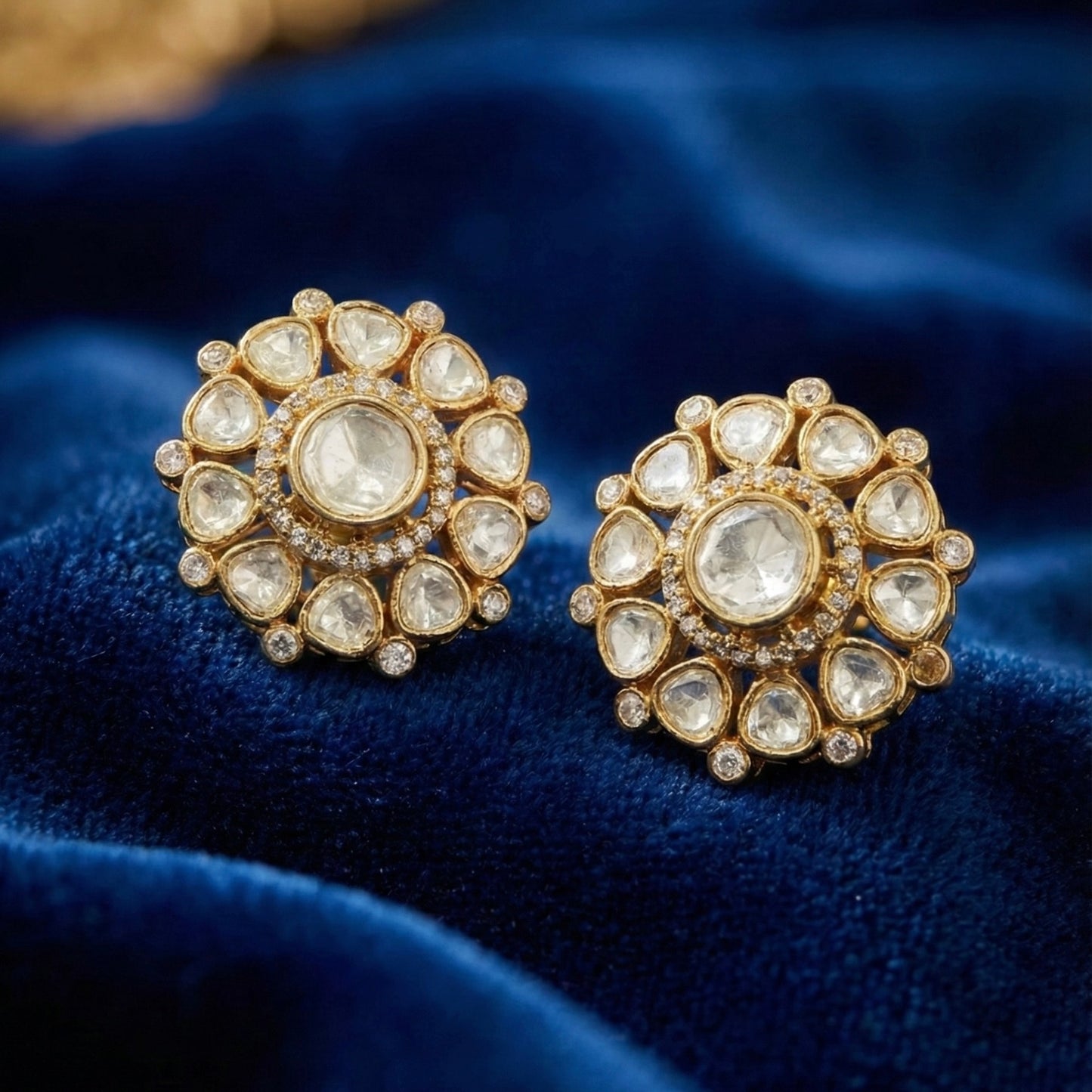 Kundan Bloom Studs