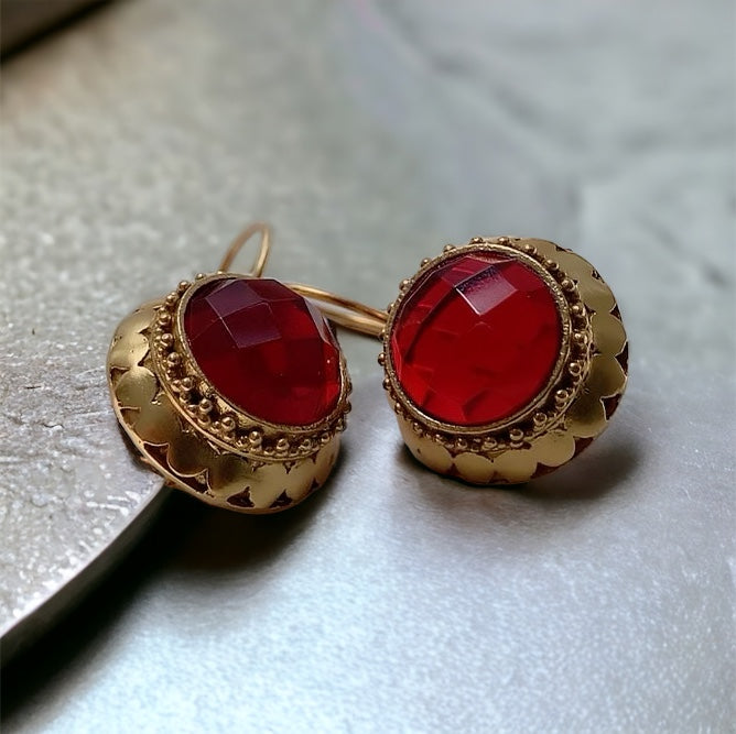 Button Earrings
