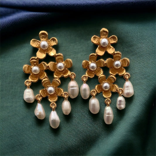 Flower Chandelier Earrings