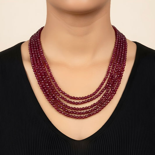 5 String Jade Necklace