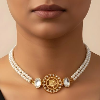 Polki Chakra Choker