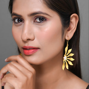 Abstract Flower Earrings