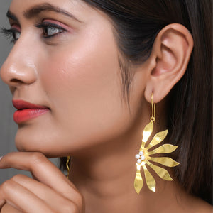 Abstract Flower Earrings