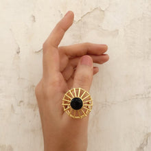 Load image into Gallery viewer, Black Onyx Cage Ring