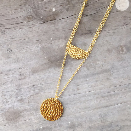 Double Layered Circle Necklace