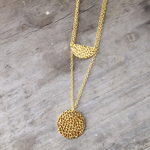 Double Layered Circle Necklace