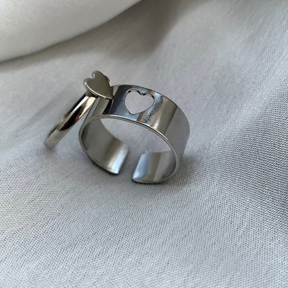 Stackable Heart Rings (Set of 2)