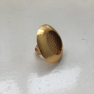 Gold Hammered Ring