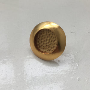 Gold Hammered Ring