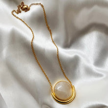Load image into Gallery viewer, Half Moonstone Necklace