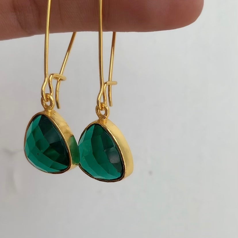 Emerald Green Danglers