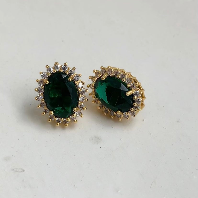 Emerald Studs