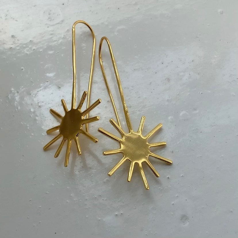 Abstract Sun Earrings