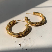 Load image into Gallery viewer, Twisted Hoops