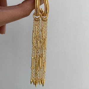 Detachable Twisted Long Earrings