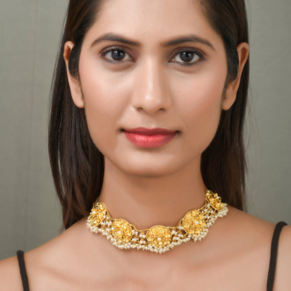 Pearl Cluster Chain Choker
