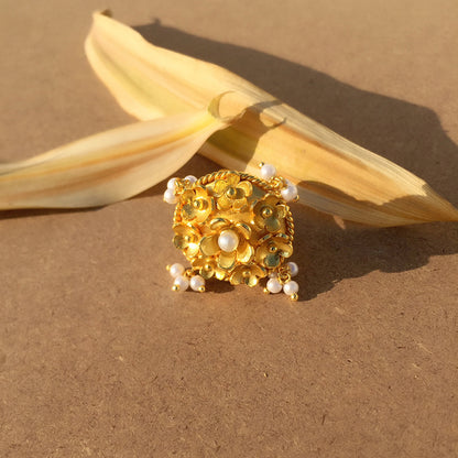 Pearl Cluster Ring