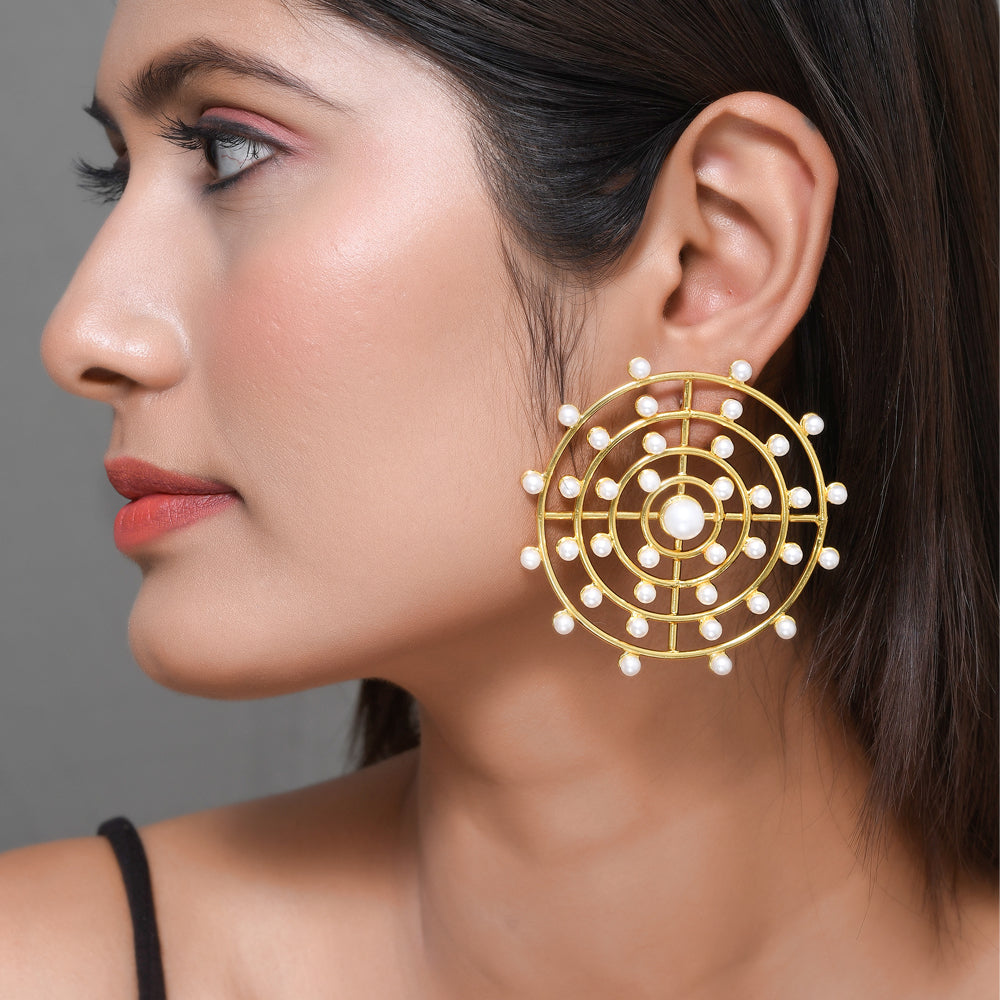 Pearl Orbit Earrings