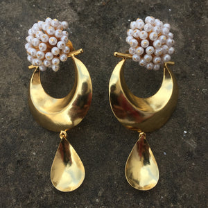 Pearl Cluster Chandbali