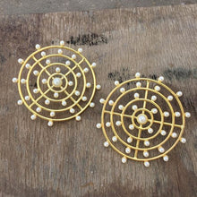 Load image into Gallery viewer, Pearl Orbit Earrings