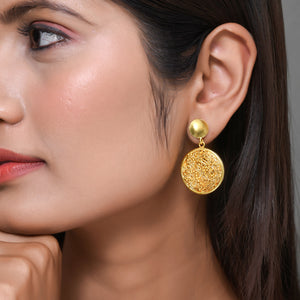 Round Mesh Earrings