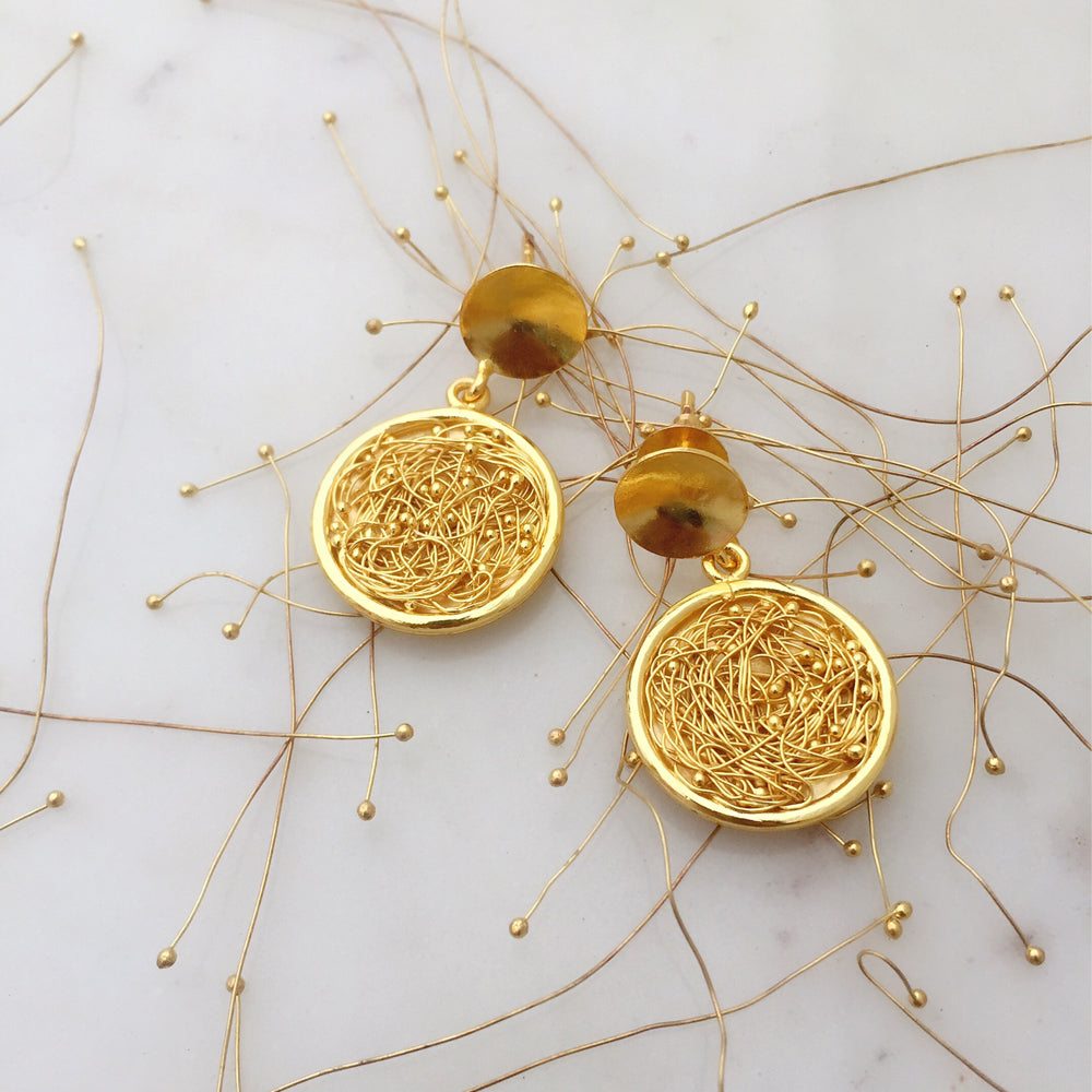 Round Mesh Earrings