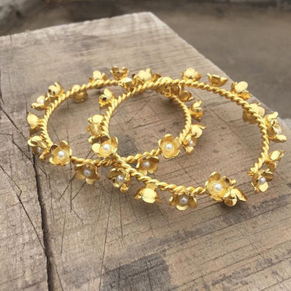 Set of 2 Floral Bangles