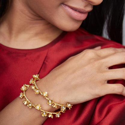 Set of 2 Floral Bangles