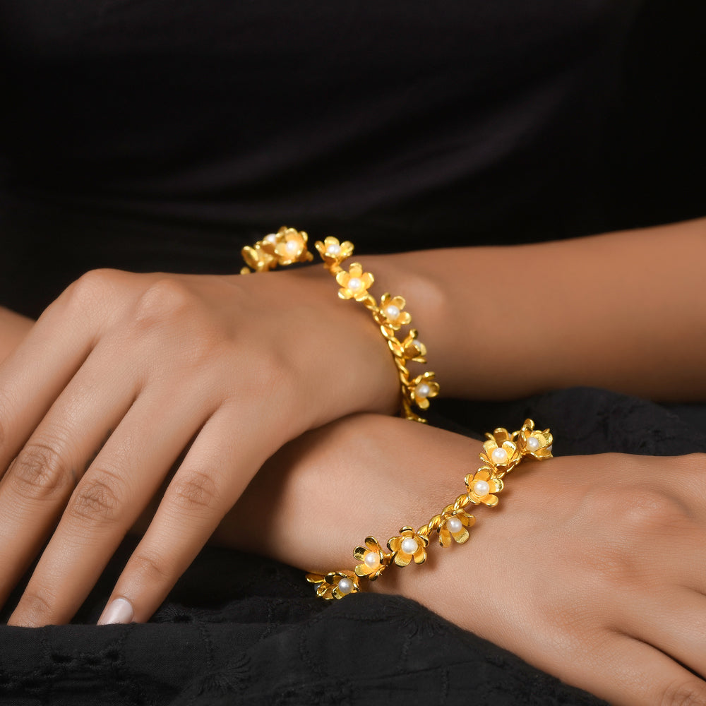 Set of 2 Floral Bangles