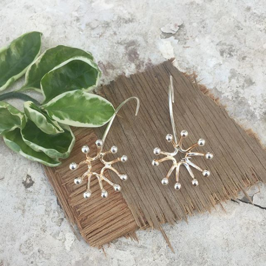 Silver Bloom Earrings