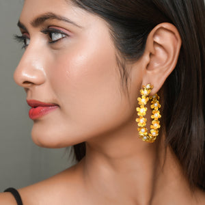 Simple Pearl Hoops