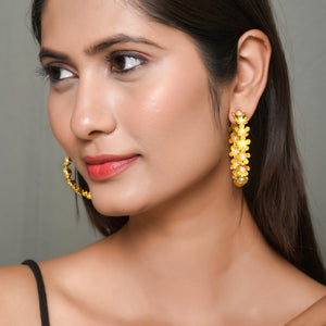 Simple Pearl Hoops