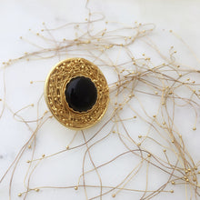 Load image into Gallery viewer, Statement Black Onyx Mesh Ring