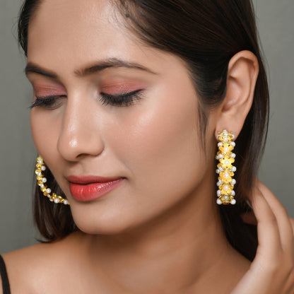 Statement Pearl Hoops