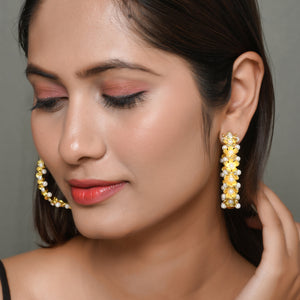 Statement Pearl Hoops